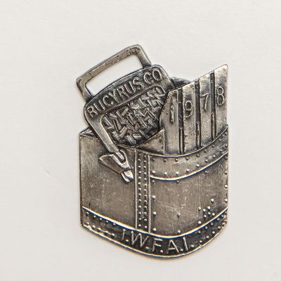 Vintage Watch FOB - IWFAI 1978 BUCYRUS CO BUCKET