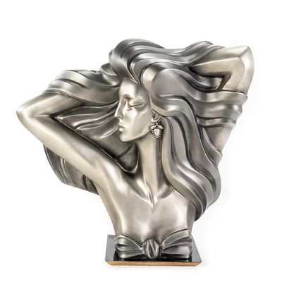 "The Model" Art Deco-Style Bust Sculpture