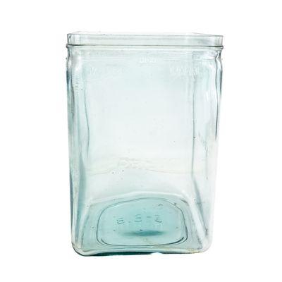 1920s Philco Aqua Blue Glass Wet-Cell Battery Jar