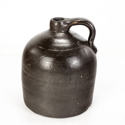 Antique "Beehive" Stoneware Jug 9"