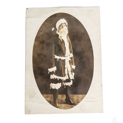 Vintage Santa Claus Cabinet Card Portrait