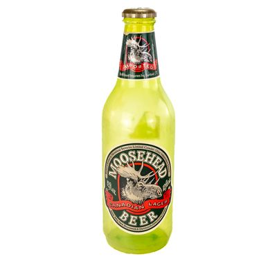 Moosehead Plastic Beer Bottle Coin Bank