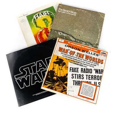 (4) Retro Beats & Sci-Fi Vinyl Record Bundle