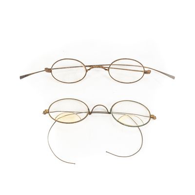(2) Antique Wire-Rim Spectacles