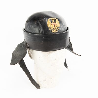 Sale Photo Thumbnail #343: Leather Helmet Eagle / Cross on Front