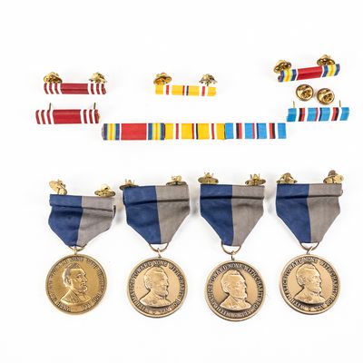 Sale Photo Thumbnail #273: 4 Army Civil War Medals  6  Medal Bars