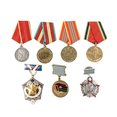 Sale Photo Thumbnail #286: Soviet Medals / Badges Jubliee, Merit, KGB, Afghan