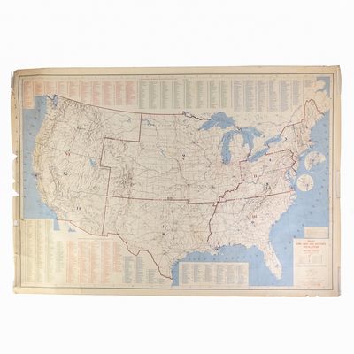 Sale Photo Thumbnail #234: 1959 US Military Installations Map