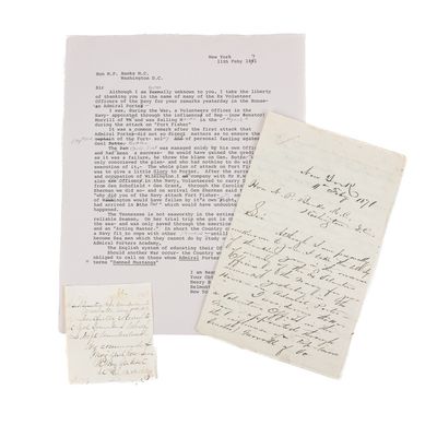 Sale Photo Thumbnail #60: Henry B. Colby 1871 Naval History Letter, Note