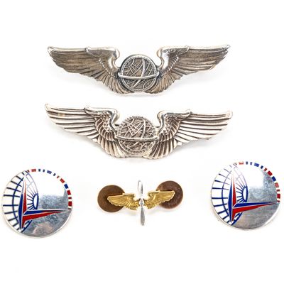 Sale Photo Thumbnail #216: USAF & Airline Sterling Insignia Lot (5)