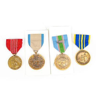 Sale Photo Thumbnail #270: 4 Medals 2 UN 1 MOF 1 PHS