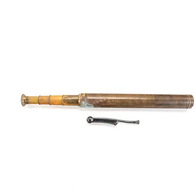 Sale Photo Thumbnail #26: Early 1900s Bosun's Whistle and Spyglass