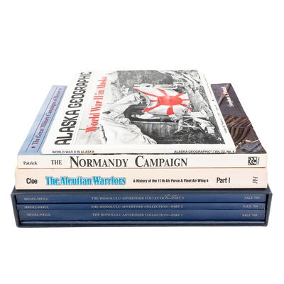 Sale Photo Thumbnail #340: Books, Normandy Campaign, Alaska, Hawaiian Stamps