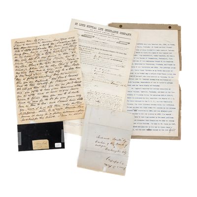 Sale Photo Thumbnail #59: 19thC Confed Bio, Thomas Nast Signature & More