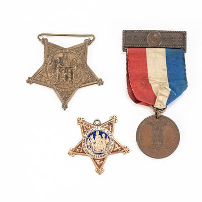 Sale Photo Thumbnail #48: Civil War GAR Medal Grouping Named 60th NY