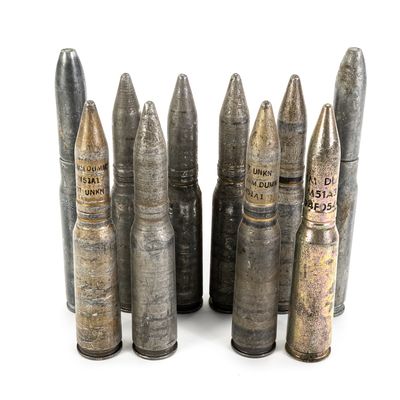 Sale Photo Thumbnail #321: 10 20MM Cannon Inert Drill Rounds