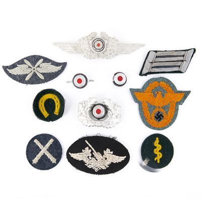 Sale Photo Thumbnail #149: WWII German Insignia for Caps,Collars & Sleeves