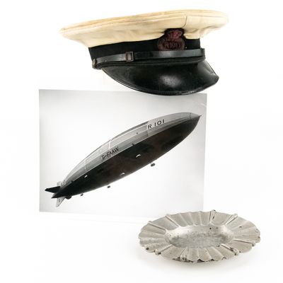Sale Photo Thumbnail #167: Cap/Photo/Ashtray Airship R101