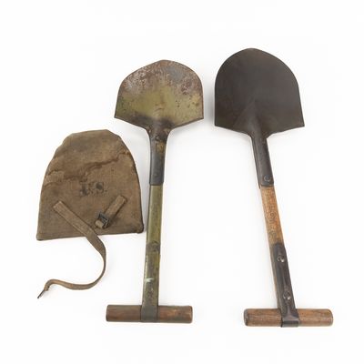 Sale Photo Thumbnail #39: (2) US Military M1910 T-Handle Entrenching Tools