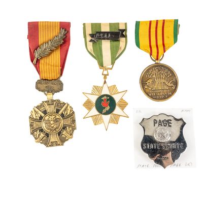 Sale Photo Thumbnail #299: Medals 3 Vietnam 1 Page Badge