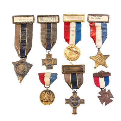 Sale Photo Thumbnail #292: Delegate Badges-Veterans Assoc, WRC, GAR