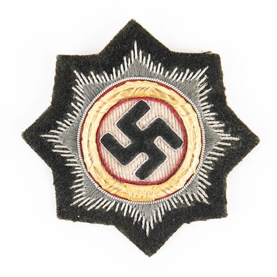 Sale Photo Thumbnail #187: WWII German Cross in Gold  Cloth Version