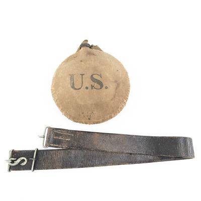 Sale Photo Thumbnail #22: M1910 RIA Canteen & Militia Snake Belt