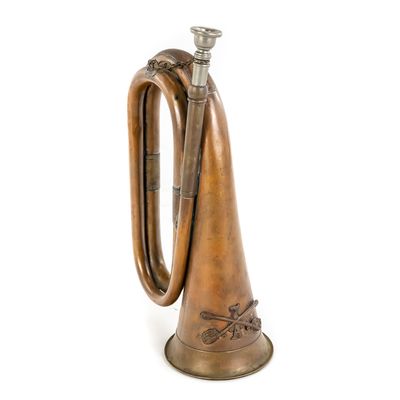 Sale Photo Thumbnail #25: 7th Cav Infantry Style Copper Bugle