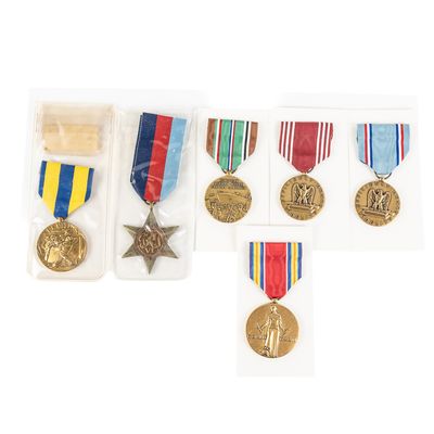 Sale Photo Thumbnail #287: WWII Medals (6) UK, GCM, USAF