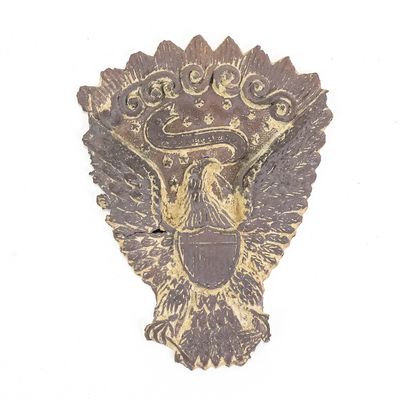 Sale Photo Thumbnail #50: Civil War Era Eagle Hardee Hat Plate