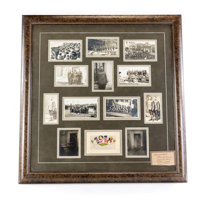 Sale Photo Thumbnail #101: WWI US Army Framed Photo Group