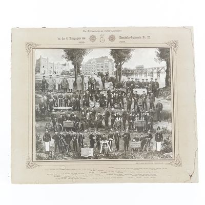 Sale Photo Thumbnail #90: 1907 German Railway Regiment Photo