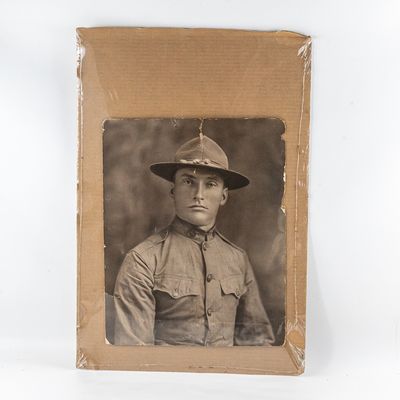 Sale Photo Thumbnail #100: WWI US Doughboy Photo 342nd Regt 86th Division