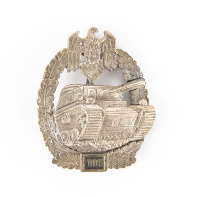 Sale Photo Thumbnail #183: WWII German Panzer Assault Badge 100 Engagements