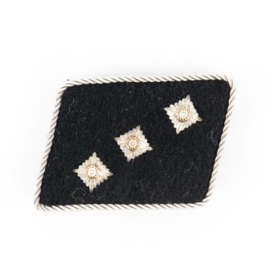 Sale Photo Thumbnail #35: WWII German Waffen-SS Officer Rank Collar Tab