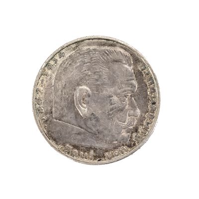 Sale Photo Thumbnail #157: 1939 German Reichsmark Silver Coin
