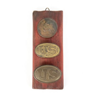 Sale Photo Thumbnail #17: 19th-Century US Military Plates Display