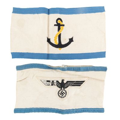 Sale Photo Thumbnail #144: WWII German Kriegsmarine Armbands (2)