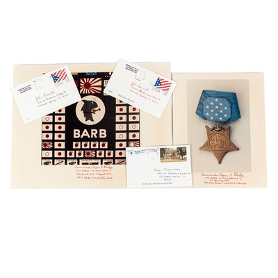 Sale Photo Thumbnail #222: USS Barb Cmdr Eugene Fluckey MOH Documents