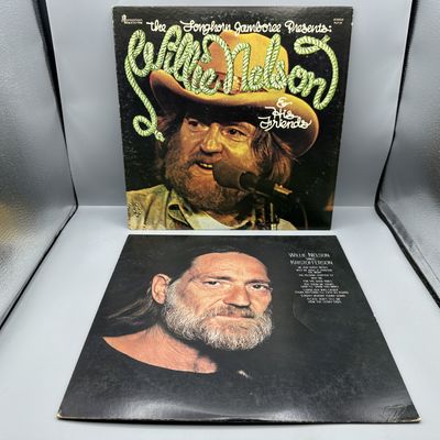 Willie Nelson (2 LP Lot): The Longhorn Jamboree Presents Willie Nelson & His Friends (1975); and Willie Nelson Sings Kristofferson...