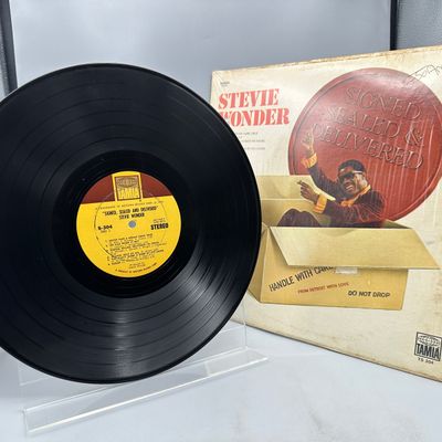 1970 Tamla Records Stevie Wonder Signed Sealed And Delivered Vinyl Album - TS304