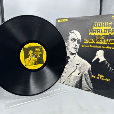 1981 Radiola Records Boris Karloff In the Inner Sanctum Radio Horror Classics Vinyl Album - MR-1125