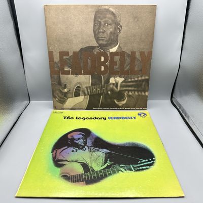 Leadbelly (2 LP Lot): Self-titled (1973), gatefold, recorded in concert at the University of Texas, Austin on June 15, 1949; and The...