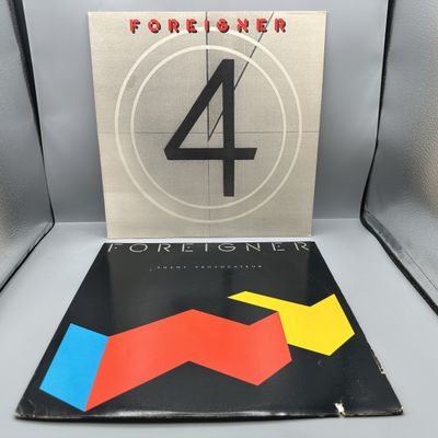 Foreigner (2 LP Lot): Foreigner 4 (1981); and Agent Provocateur (1984), embossed cover