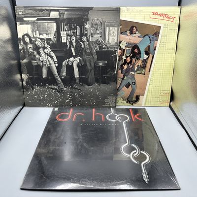 Dr. Hook (3 LP Lot): Dr. Hook And The Medicine Show - Belly Up (1973), gatefold; Bankrupt (1975), Club Edition; and A Little Bit More...
