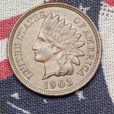 Sale Photo Thumbnail #435: AU - 1903 Indian Head Cent