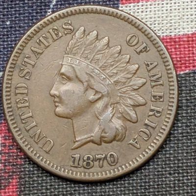 Sale Photo Thumbnail #242: 1870 Indian Head Cent