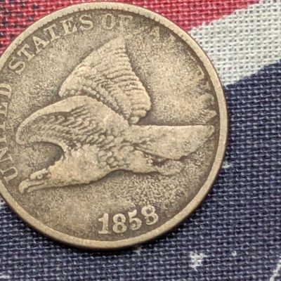 Sale Photo Thumbnail #223: 1858 Flying Eagle Cent
