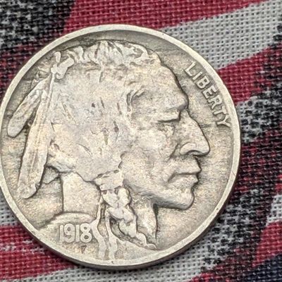 Sale Photo Thumbnail #47: 1918-D Indian Head Buffalo Nickel - VF
