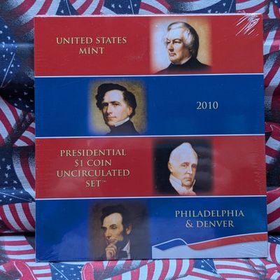Sale Photo Thumbnail #255: 2010 P&D U.S. Presidential $1 Coin UNC Set in Sealed OGP w/ COA